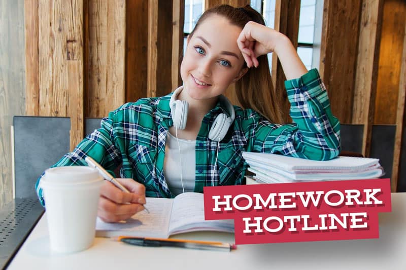 7th grade homework hotline