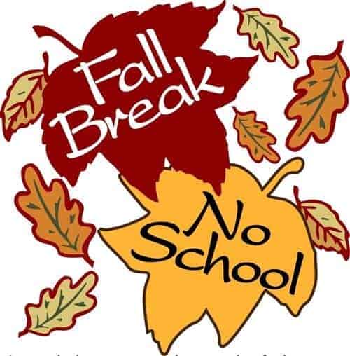 Fall Break No School Cocke County School District